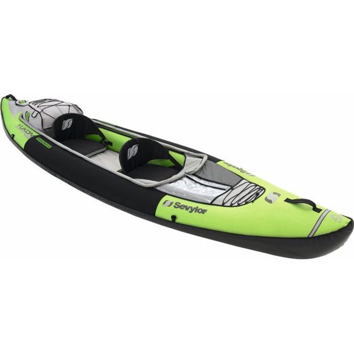 Image de SEVYLOR Kayak de randonnée Yukon KCC 380 - 2 personnes vert avec sac