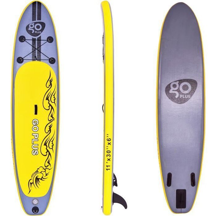 Image de Stand Up Paddle Gonflable Adult Haute Pression avec Kit de Réparation et Sac Planche de Surf Gonflable 335 x 76 x 15 cm (L x l x H)