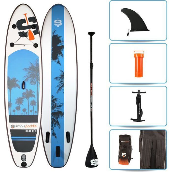 Image de Stand up Paddle Gonflable UGAL 10'6 30'' 6" (315 x 76 x 15 cm) + Accessoires