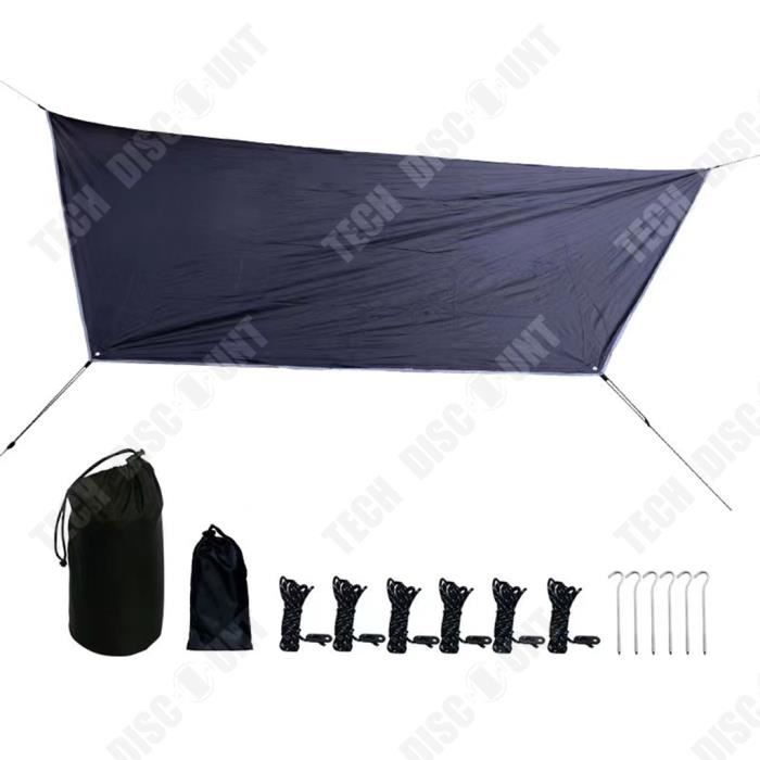 Image de TD® Auvent hexagonal étanche camping en plein air crème solaire parasol hamac extérieur multi-personne parasol tissu 360*280 cm