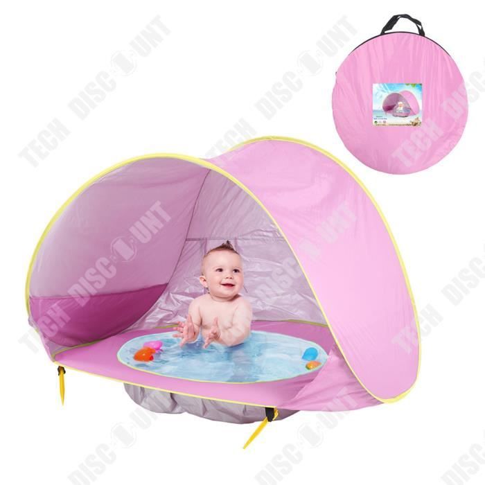 Image de TD® Tente de plage Pop Up Pool avec piscine UV 50+ Piscine de plage détachable Convient pour tente de protection pour enfants