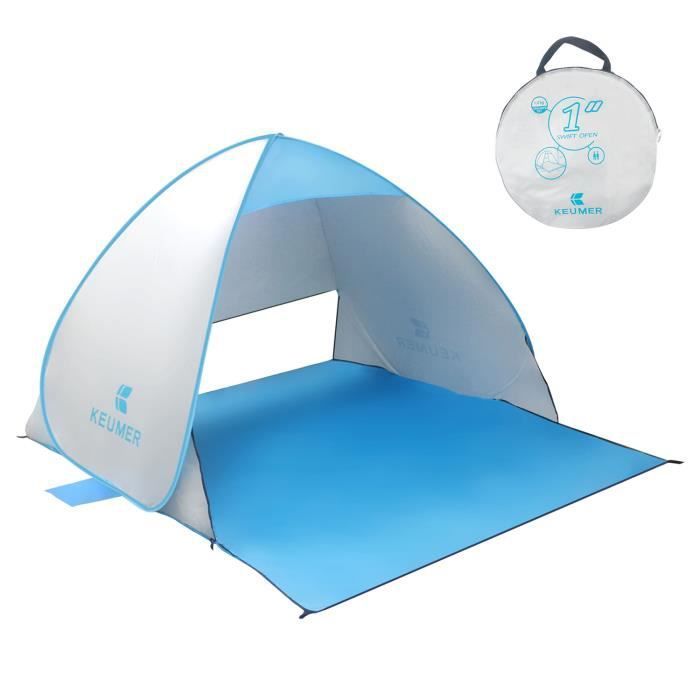 Image de Tente de plage portable Pop-up instantané automatique Anti UV Abri Camping Pêche Randonnée pour personne mixte