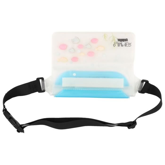 Image de VGEBY Sac étanche à la taille AFISHTOUR Étui de téléphone étanche à la taille et à la taille Pochettes de natation à la