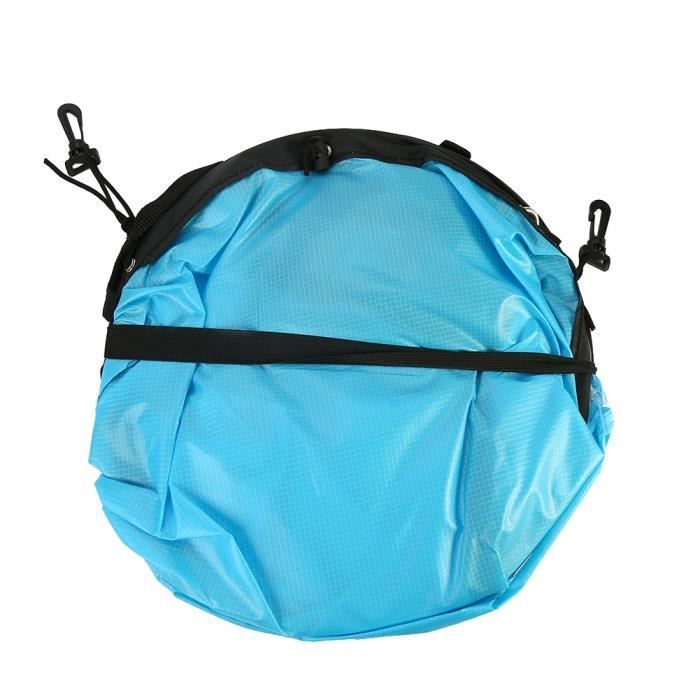 Image de Voile de kayak pliable de 108 cm au portant avec fenêtre transparente et sac de rangement (bleu)-REN