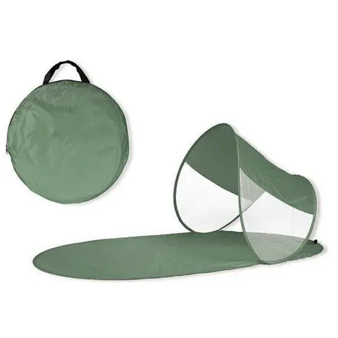 273747 Abri De Plage Pop Up Imperméable Et Protection UV 139 X 66 X 58 Cm - VERT