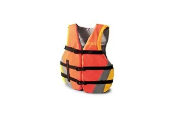 gilet de sauvetage unisexe en nylon/ mousse PE orange de 40 kg