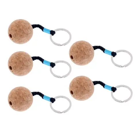 5 Boule De Liège Flottant Porte-clés Flottant Eau Chaîne Porte-clés Chaîne Voile Bateau Kayak