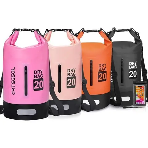 5L Rose Waterproof Sac Sec-Sac Sac étanche avec Longue Sangle réglable pour Kayak en Bateau Excursion en canoë-pêche-Rafting