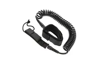 Leash coiled 10' / 300cm - 8 mm - Noir - SUP/Surf - PB-010021