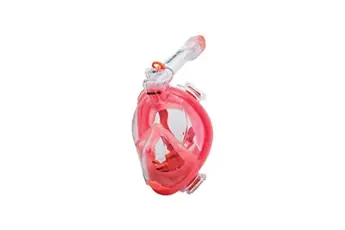 Masque de plongée intégral Smile+ corail L/XL - tube respir.