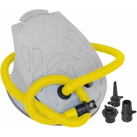 Pompe à pied portable pour gonflable bateau matelas et jouets 3 adaptateurs