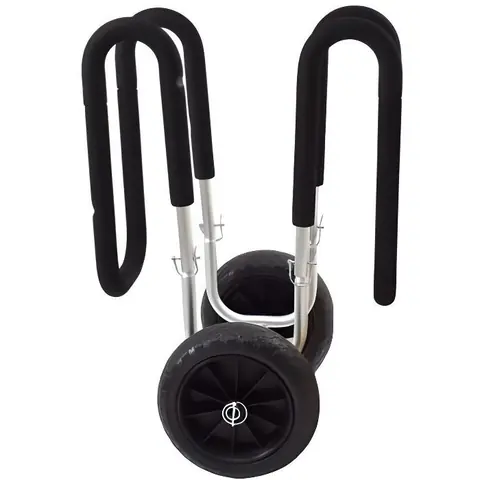 Chariot pour SUP en forme de M. Alu résistant et antirouille. Idéal pour transporter sans effort. Facilement montable-démontable