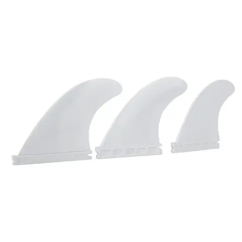 Dioche palmes de surf Tri Fin Thruster Set Palmes de planche de surf en plastique en nylon FCS ou Future Fins Surfboard G5 (blanc)