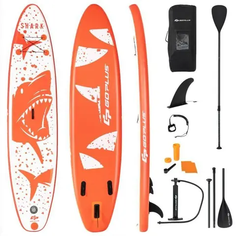 DREAMADE Planche Stand Up Paddle Gonflable, Planche de Surf Gonflable avec Accessoire, pour Débutant et Professionnel, Pompe Inclus