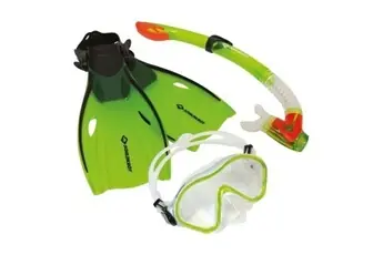 Donic Schildkröt snorkelset Bermudajunior vert 3-pièces