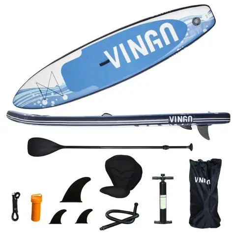 Einfeben Planche de Surf Gonflable,Stand Up Paddle avec Sac à Dos,Pompe etPagaie Réglable , pour Surf, Spa, 305cm