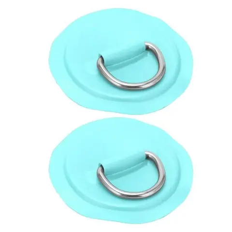 EJ.life patch de dériveur de planche de surf D Ring Pad Patch PVC Gonflable Bateau Radeau Dinghy Canoë Planche de Surf Kayak
