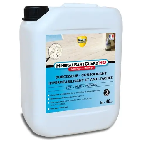 Guard Industrie Mineralisant Guard Ho - Durcisseur- Anti-poussière -Hydrofuge et oléofuge -  5 L -jusqu'à 50m²