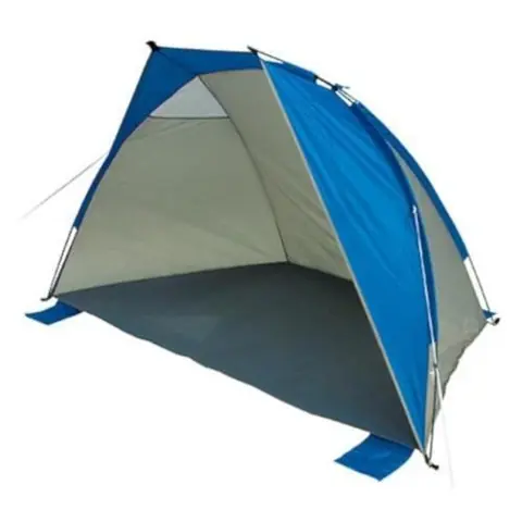 High Peak tente de plage Mallorca UV40 polyester 230 cm gris/bleu