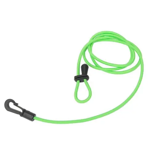 HURRISE Corde de laisse de pagaie DIY Combinaison de Boucle Corde Élastique de Pagaye de Kayak Accessoire de Longe pour Canoë(vert