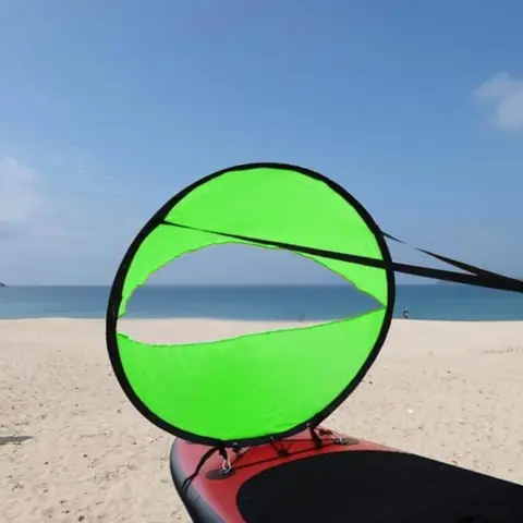 HURRISE pagaie vent vent portatif vent arrière 108cm Durable Portable Pliant Downwind Wind Paddle Board Kayak Voilier Voilier pour