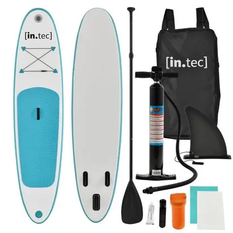 [in.tec]® Stand Up Paddle Board gonflable 305x71x10cm Turquoise