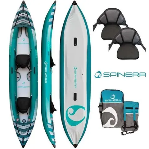 Kayak gonflable SPINERA Hybris 410 (2 places) Bleu