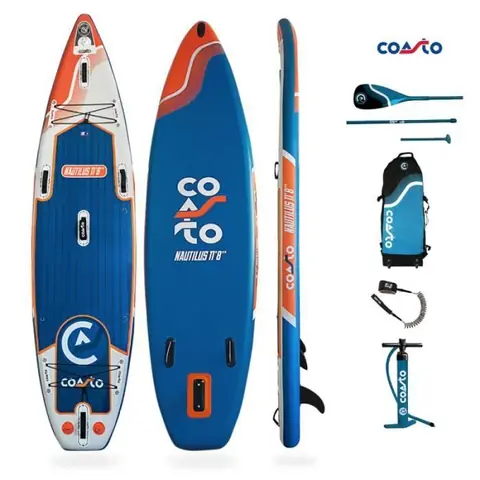 Paddle Gonflable Nautilus 11'8" Coasto - DOUBLE CHAMBRE