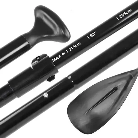 Pagaie ajustable en aluminium à 2 sections de SUP de planche de surf pour la navigation de plaisance en kayak surfant