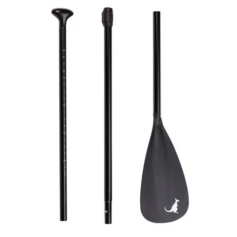 Pagaie pour Stand Up Paddle en aluminium - Légère et démontable - Coloris Noir