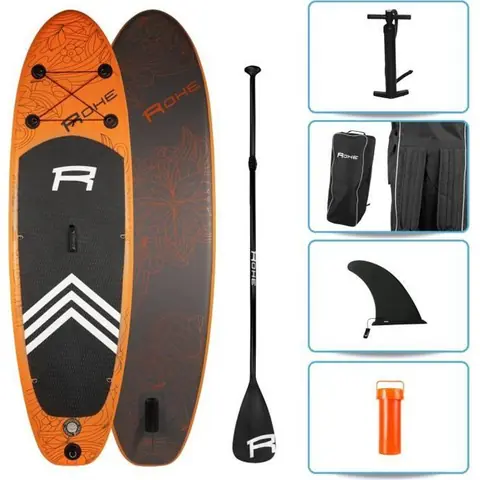 ROHE Pack Paddle Gonflable Havane II - 274x76x13 cm - Orange - Avec accessoires