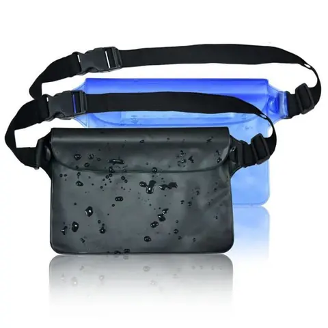 Sac étanche,Etui Pochette Imperméable à Ceinture avec Sangle Réglable: Natation, Canotage, Voile, Camping, Randonnée,Protection
