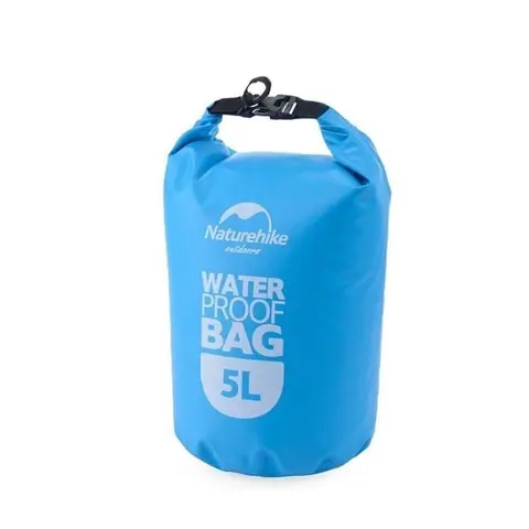 Sac Imperméable Naturehike 5L extérieur PVC Tissu rivière Trekking Dérivant Ultraléger étanche Natation Bleu