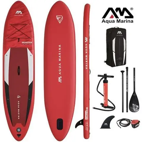 Stand up Paddle gonflable AQUA MARINA Monster 12'  - 365x84x15cm - charge max 170kg - Dropstitch