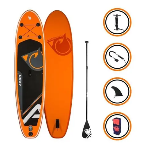Stand up Paddle Gonflable CRUISER 10'2(310cm) 30''(76cm) 5''(12,7cm) - Pack complet avec Pompe, Pagaie, Leash et Sac de transport