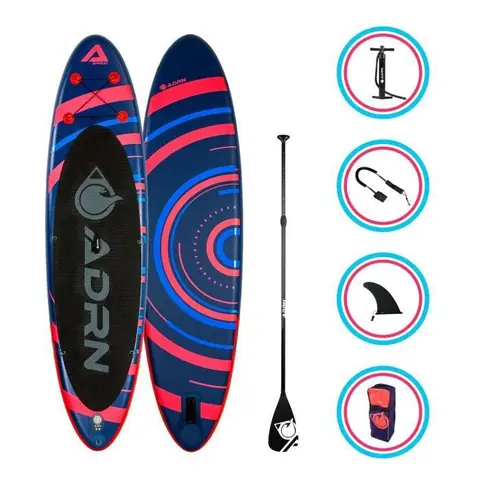 Stand up Paddle Gonflable SPIRAL 10'8 (325cm) 32'' (81cm) 6'' (15cm) - Pack complet avec Pompe, Pagaie, Leash et Sac de transport