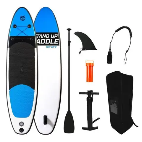 Stand Up Paddle Gonflable URA 10'6 30'' 6'' (320x76x15cm) - Pack complet avec Pompe, Pagaie, Leash et Sac de transport