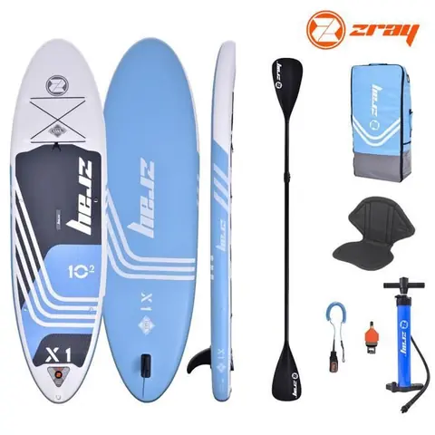 Stand Up Paddle gonflable ZRAY X-Rider X1 10'2" 2021 pack option kayak - 310x81x15cm - charge max 125kg - Dropstitch