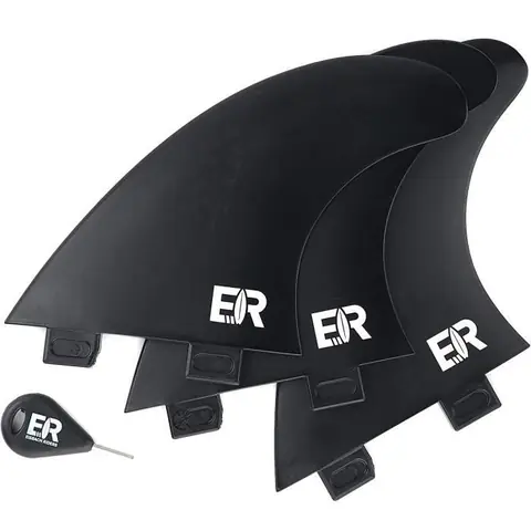 Surf - Limics24 - Riders Planche Sustainable Fcs/Future Thruster Fin Set Key (Taille G5 Moyenne) – Fabriqué