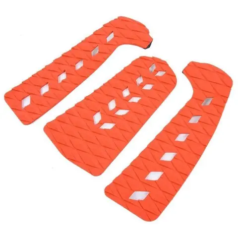 Tbest Pad antidérapant de planche de surf Pad anti-dérapant en EVA avec trou carré pour planche de surf Shortboard Longboard