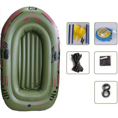 TEMPSA Canoë Kayak Gonflable 2 Personnes 190x120cm + Accessoires