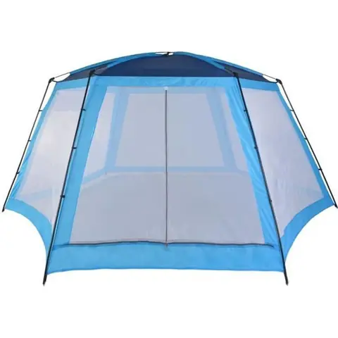 Tente de piscine Tissu 660x580x250 cm Bleu -PAT HILILAND Pois: 12.55