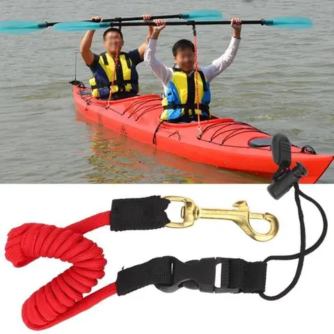 YUM Cordon de lanière élastique, canne à pêche de sécurité pour canoë kayak, cordon de longe enroulé de surf 67g, laisse de